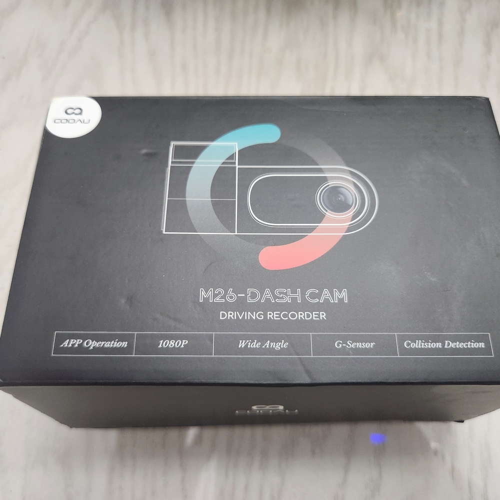 Cooau M26 Dash Cam Driving Recorder - Black